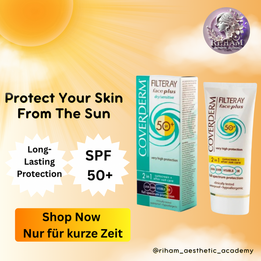 Coverderm Filteray Face Plus SPF 50+ – 2in1 Sonnenschutz & After Sun